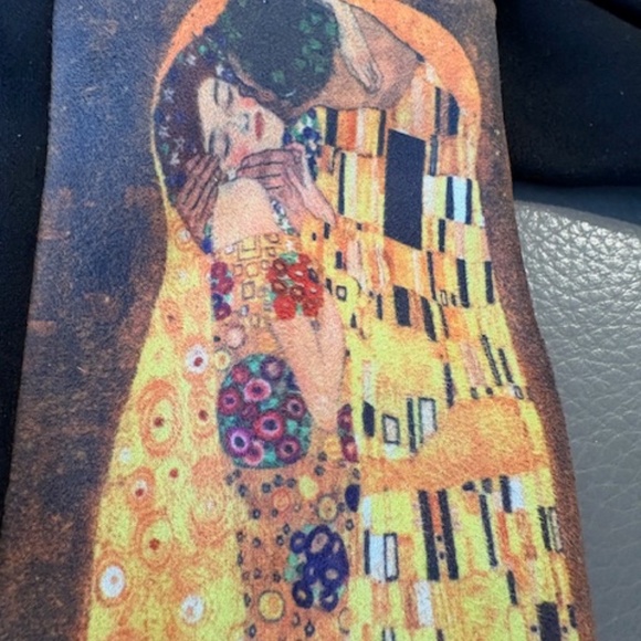 GUSTAV KLIMT The Kiss Women's sz 6.5 -7 finger gloves cotton viscose blend - Picture 2 of 16